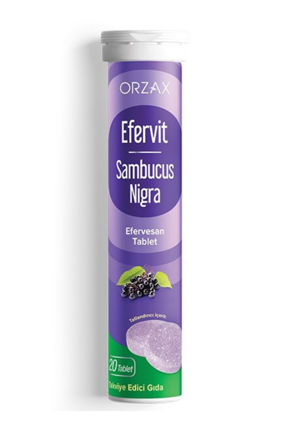 Orzax Efervit Sambucus Nigra Efervesan 20 Tablet - 1