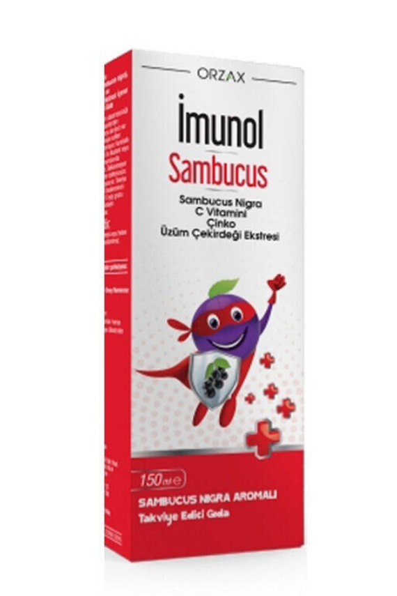 Orzax İmunol Sambucus Vişne Aromalı Şurup 150 ml - 1