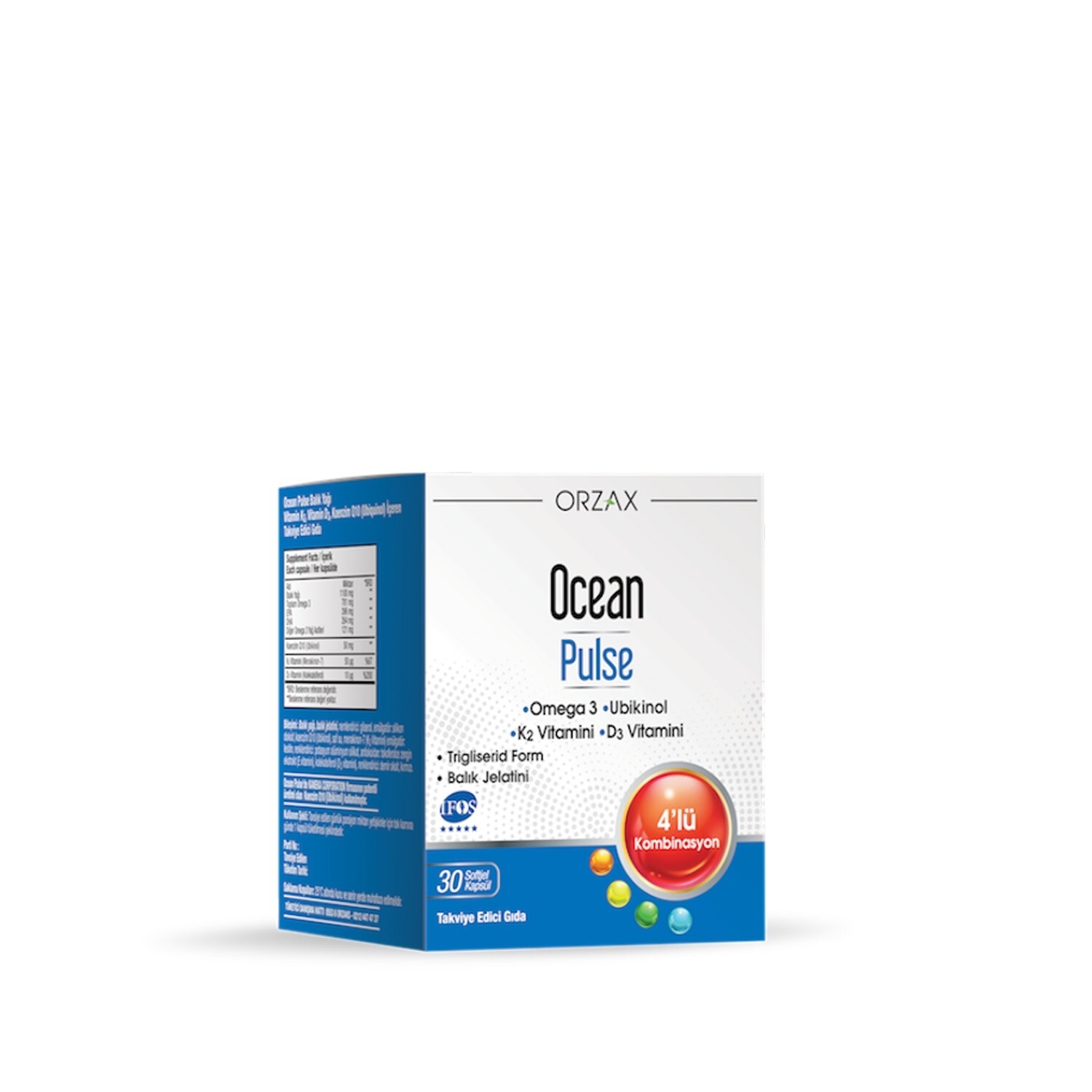 Orzax Ocean Pulse 30 Softjel Kapsül - 1