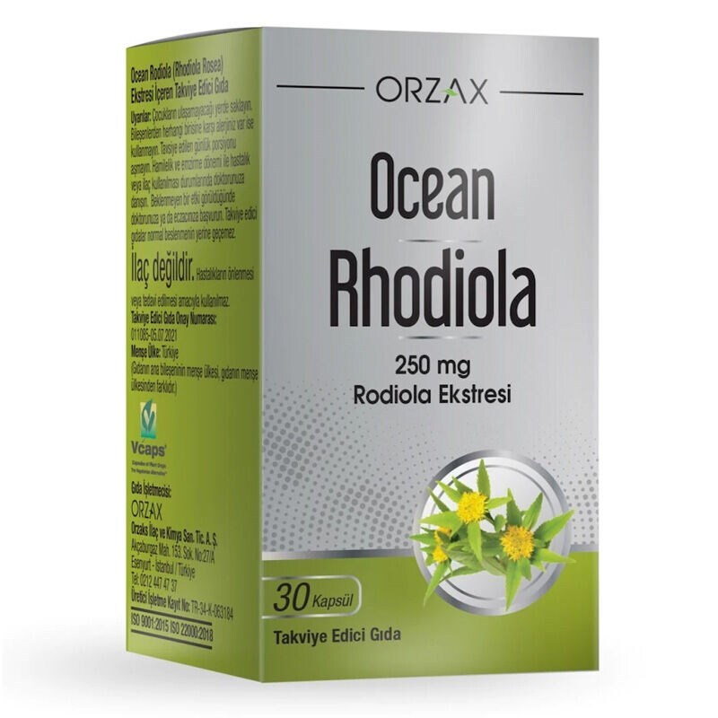 Orzax Ocean Rhodiola Takviye Edici Gıda 30 Kapsül - 1