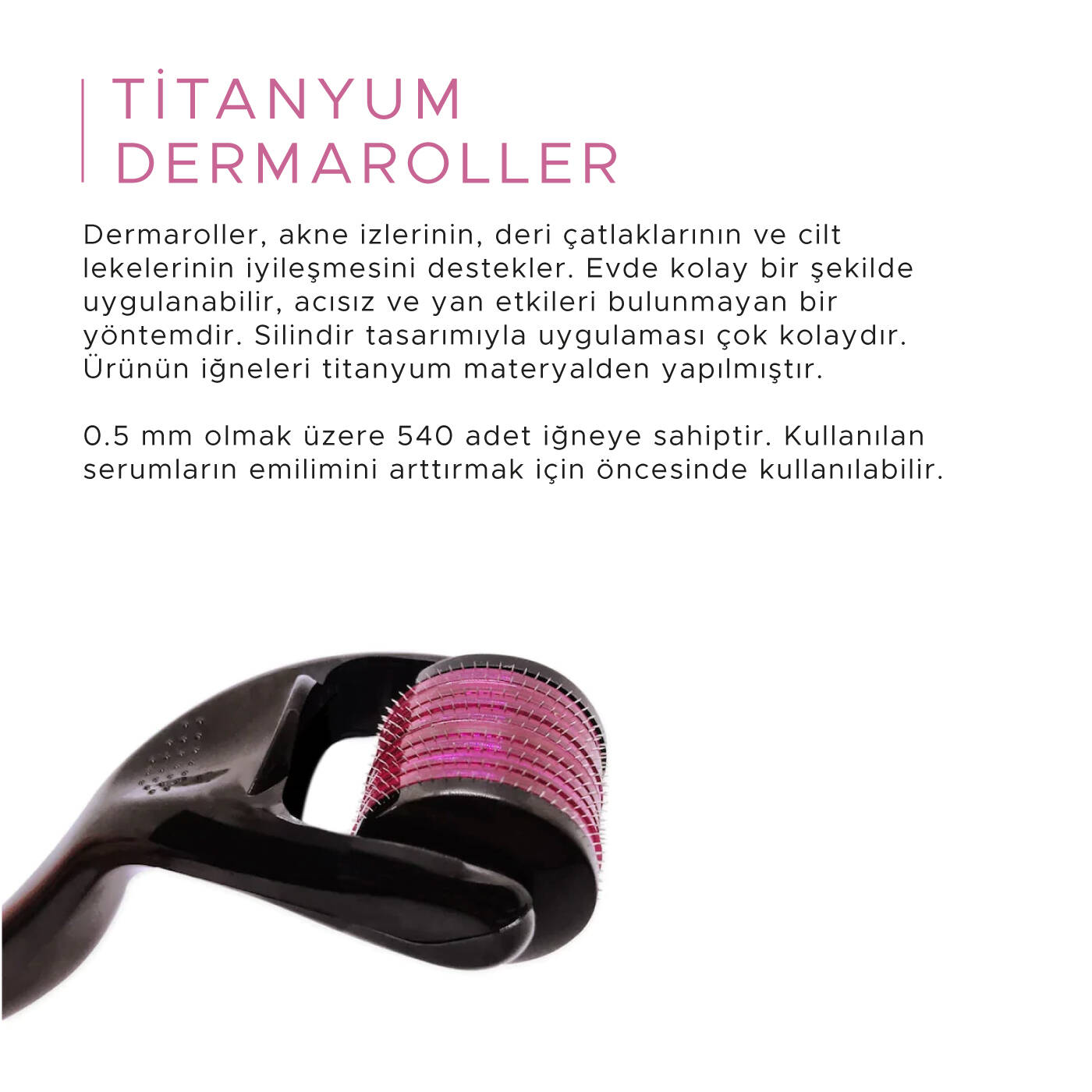 OSL Omega Skin Lab 0.5mm 540 Adet Titanyum Iğneli Dermaroller - 2