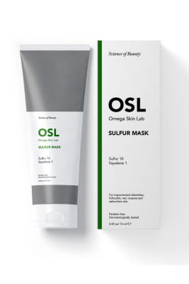 OSL Omega Skin Lab Akneye Eğilimli ve Kızarıklık İçin Sülfür Krem Maske - Sulfur Mask 75ml - 1