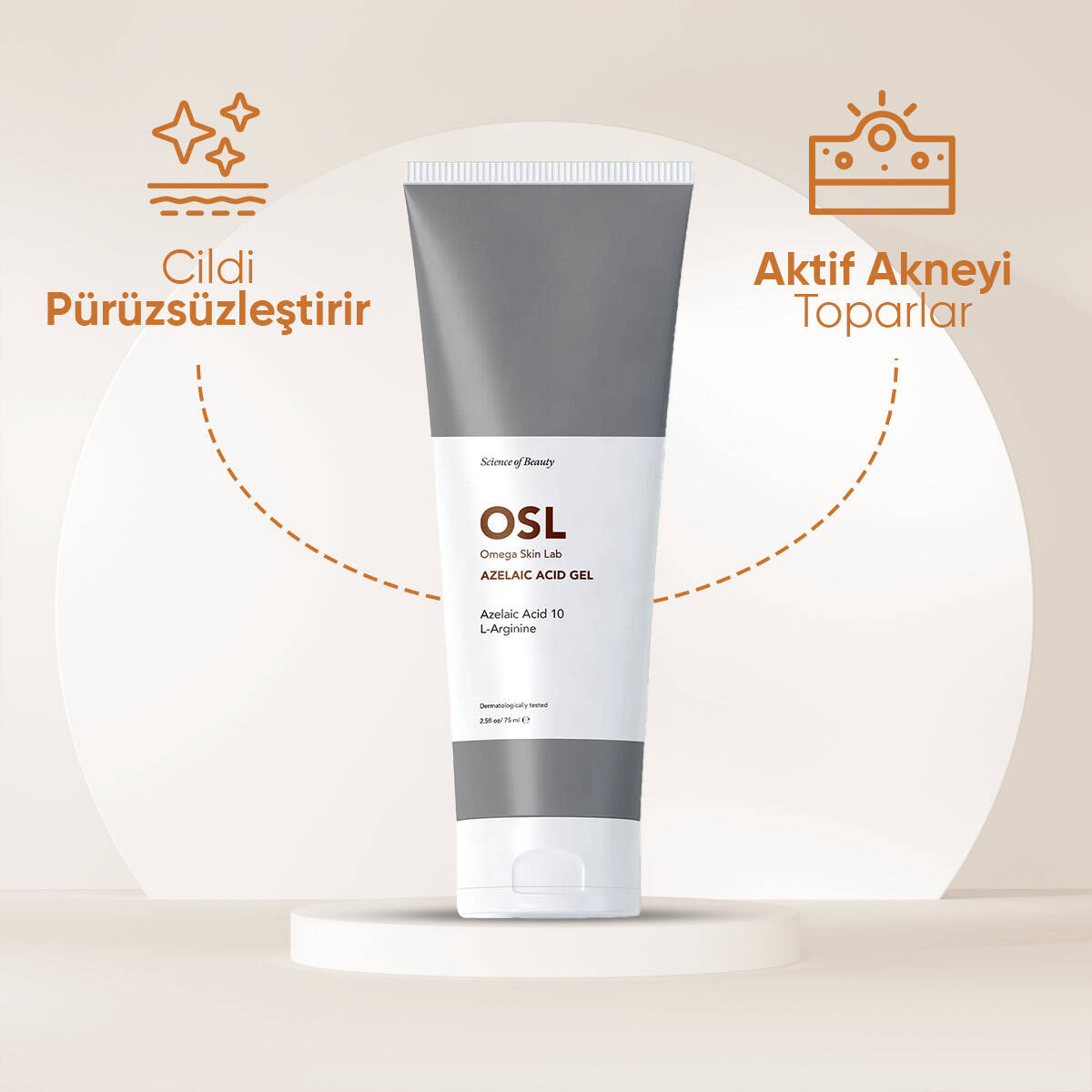 OSL Omega Skin Lab Akneye Eğilimli ve Lekelere Karşı Jel - Azelaik Asit Jel 75ml - 5