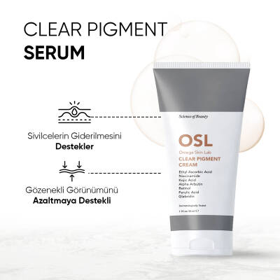 OSL Omega Skin Lab Ciltte Oluşan Lekelere Karşı Leke Kremi - Clear Pigment Cream 50ml - 3