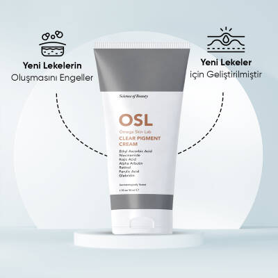 OSL Omega Skin Lab Ciltte Oluşan Lekelere Karşı Leke Kremi - Clear Pigment Cream 50ml - 5