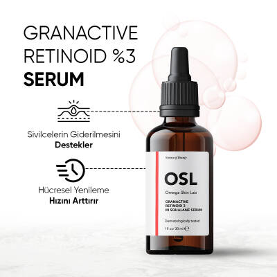 OSL Omega Skin Lab Güçlü Yaşlanma Karşıtı Granactive Retinoid İçeren Gece Serumu 3 In Squalene 30ml - 3