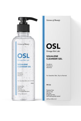 OSL Omega Skin Lab Hassas ve Kuru Ciltler İçin Makyaj ve Yüz Temizleme Jeli 200ml - 1