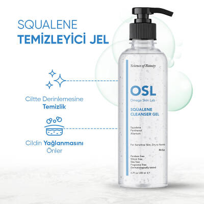 OSL Omega Skin Lab Hassas ve Kuru Ciltler İçin Makyaj ve Yüz Temizleme Jeli 200ml - 3