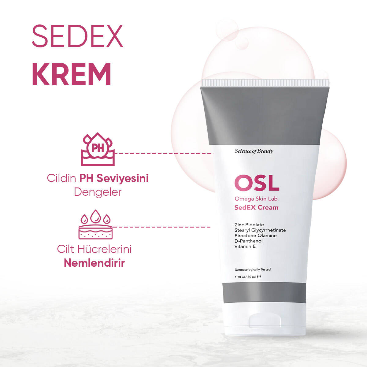 OSL Omega Skin Lab Kaşıntı, Pul Pul Dökülme ve Kızarıklık Için Yatıştırıcı Krem - Sedex Cream 50ml - 3