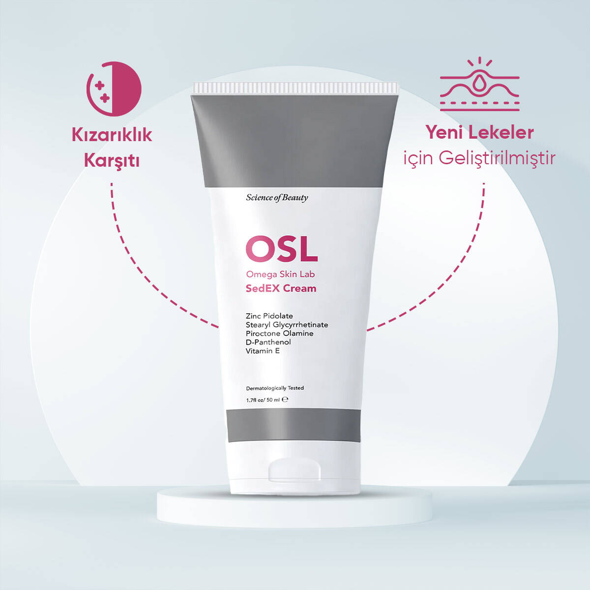 OSL Omega Skin Lab Kaşıntı, Pul Pul Dökülme ve Kızarıklık Için Yatıştırıcı Krem - Sedex Cream 50ml - 5