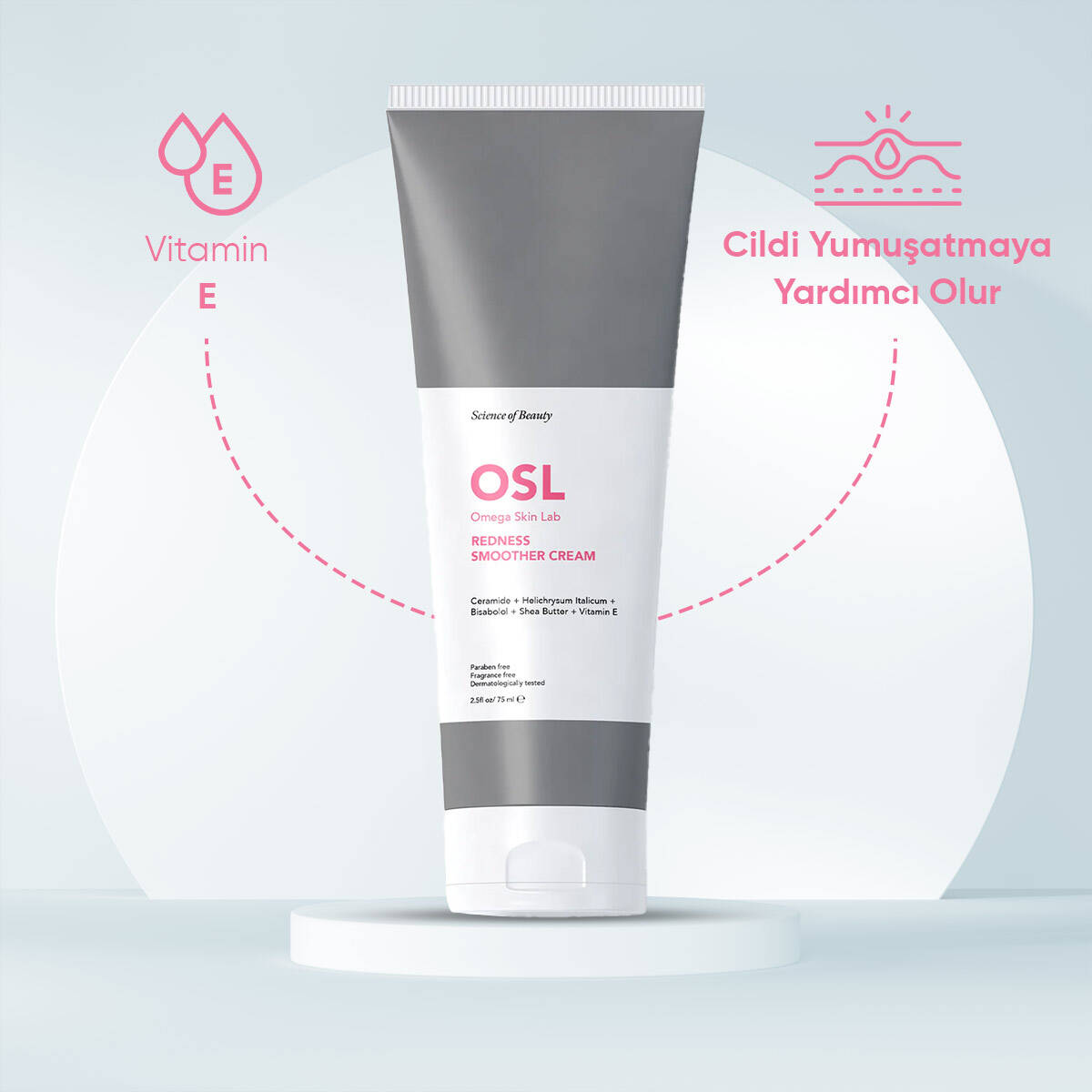 OSL Omega Skin Lab Kızarıklık ve Hassas Ciltler Için Yatıştırıcı Krem - Redness Smoother Cream 75ml - 4
