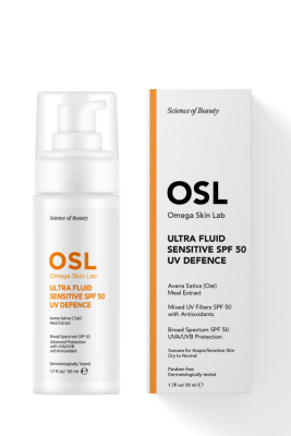 OSL Omega Skin Lab Kuru,Hassas ve Alerjik Ciltler Için Spf50 Güneş Koruyucu Krem 50 ml - 1