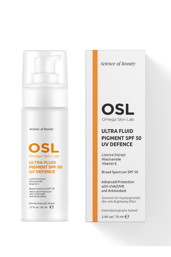 OSL Omega Skin Lab Lekeli Ciltler İçin Spf 50 Güneş Koruyucu Krem - Ultrafluid Pigment Spf50 50ml - 1
