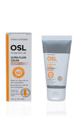 OSL Omega Skin Lab Renkli Güneş Koruyucu Spf 50 Açık/Kumral Tenliler Için Güneş Kremi 50 ml - 1