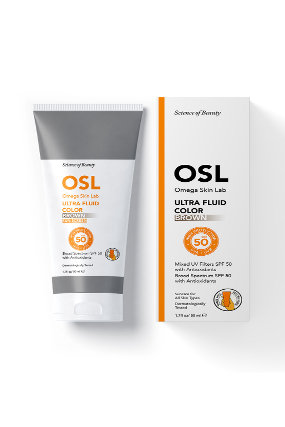 OSL Omega Skin Lab Renkli Güneş Koruyucu Spf 50 Koyu Tenliler Için Güneş Kremi 50 ml - 1