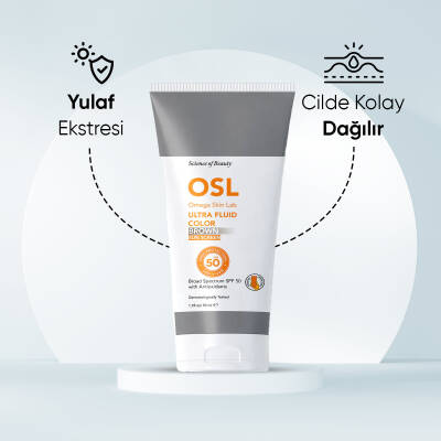 OSL Omega Skin Lab Renkli Güneş Koruyucu Spf 50 Koyu Tenliler Için Güneş Kremi 50 ml - 4