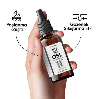 OSL Omega Skin Lab Tek Üründe 7 Aktif Cilt Bakım Serumu - No 7 Facial Serum 30ml - 4
