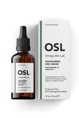 OSL Omega Skin Lab Yağlı Ciltler İçin Niasinamid ve Çinko İçeren Gözenek ve Leke Serumu 30ml - 1