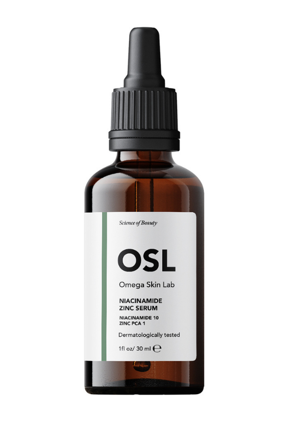 OSL Omega Skin Lab Yağlı Ciltler İçin Niasinamid ve Çinko İçeren Gözenek ve Leke Serumu 30ml - 2