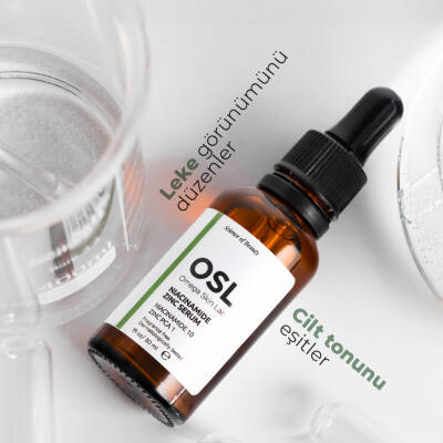 OSL Omega Skin Lab Yağlı Ciltler İçin Niasinamid ve Çinko İçeren Gözenek ve Leke Serumu 30ml - 6