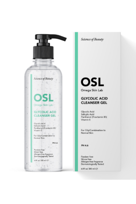 OSL Omega Skin Lab Yağlı ve Karma Ciltler İçin Makyaj ve Yüz Temizleme Jeli 200ml - 1