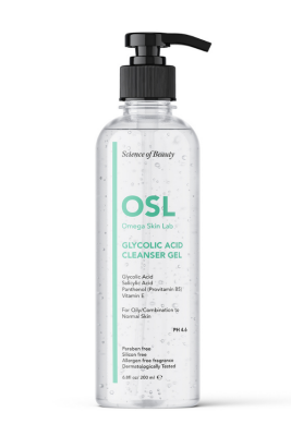 OSL Omega Skin Lab Yağlı ve Karma Ciltler İçin Makyaj ve Yüz Temizleme Jeli 200ml - 2