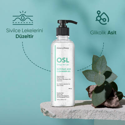 OSL Omega Skin Lab Yağlı ve Karma Ciltler İçin Makyaj ve Yüz Temizleme Jeli 200ml - 4