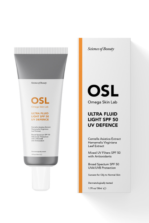 OSL Omega Skin Lab Yağlı ve Karma Ciltler İçin Spf50 Güneş Koruyucu Krem - Ultrafluid Light 50ml - 1