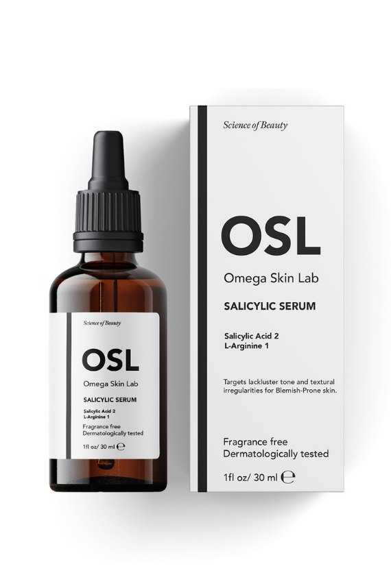 OSL Omega Skin Lab Yağlı ve Karma Ciltler Için Salsilik Asit İçeren Akne ve Gözenek Serumu 30ml - 1