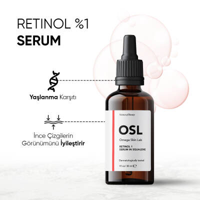 OSL Omega Skin Lab Yaşlanma Karşıtı Retinol Gece Serumu - Retinol 1 Serum In 30ml - 3