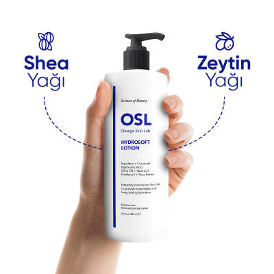 OSL Omega Skin Lab Yüz ve Vücut Için Nemlendirici Losyon - Hydrosoft Lotion 200ml - 3