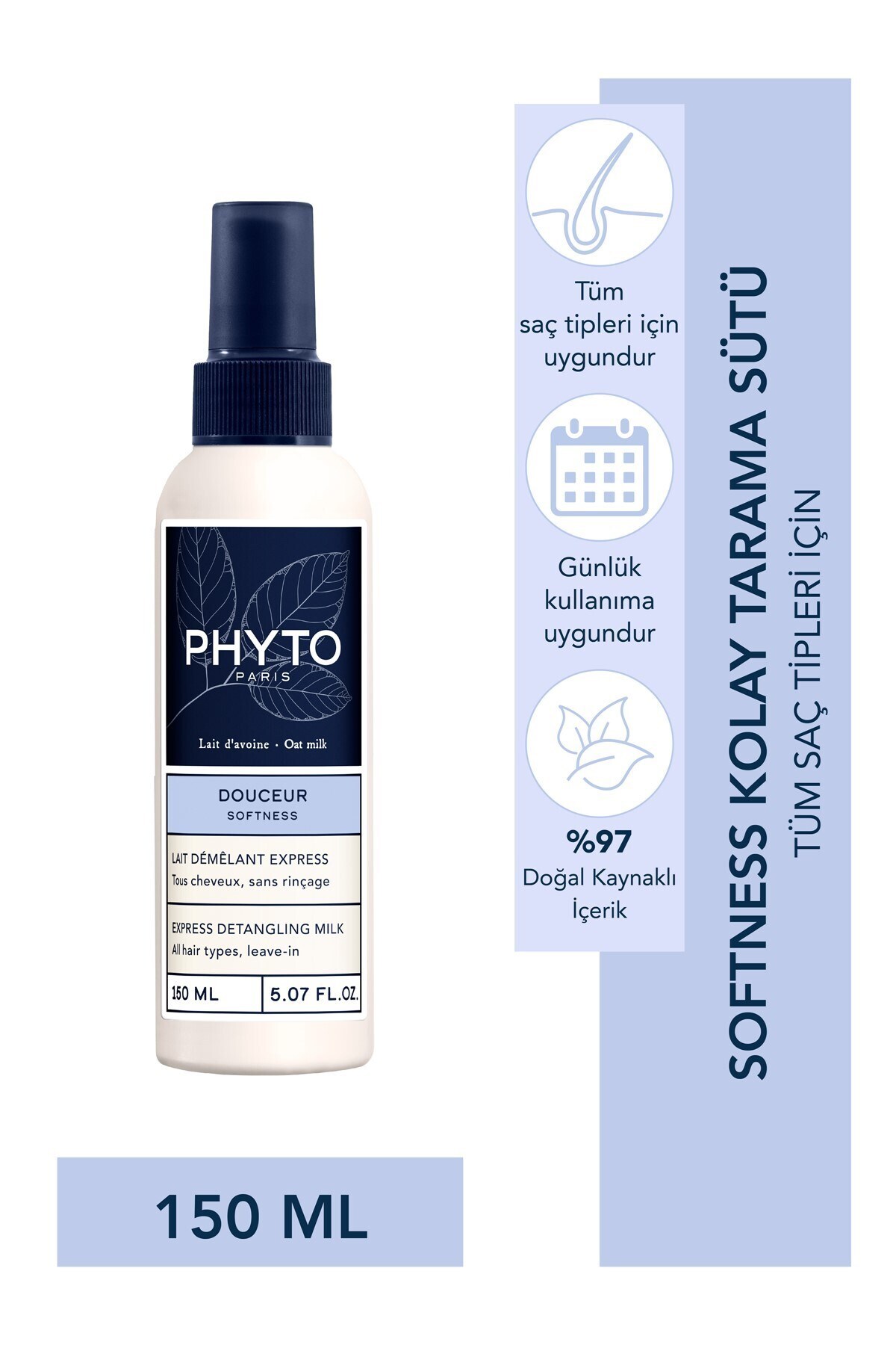 PHYTO Softness Kolay Tarama Sütü 150 ml - PHYTO