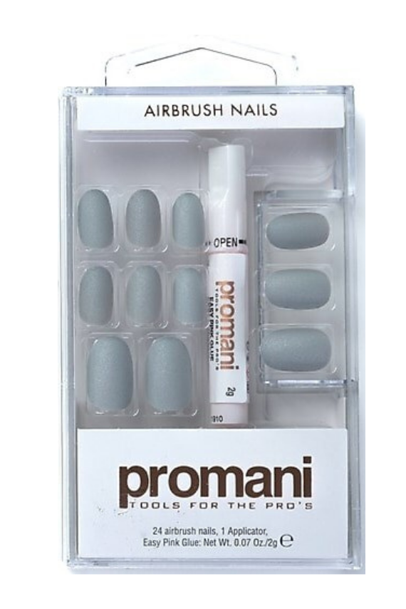 Promani Matte Takma Tırnak Kiti Antrasit Gri PR-5673 - 1
