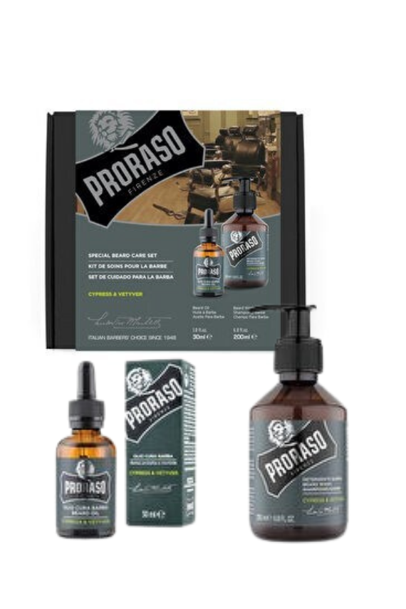 Proraso Duo Sakal Bakım Yağı ve Şampuanı Cypress Vetyver - 1