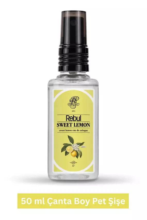 Rebul Sweet Lemon Edc 50 ml Sprey Pet Şişe Kolonya - 1