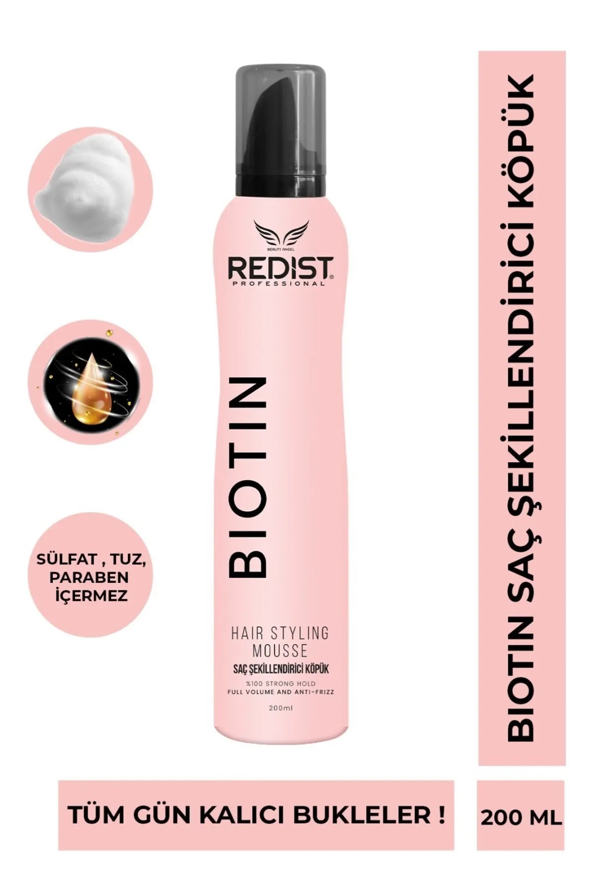 Redist Biotin Saç Şekillendirme Köpüğü 200 ml - 1