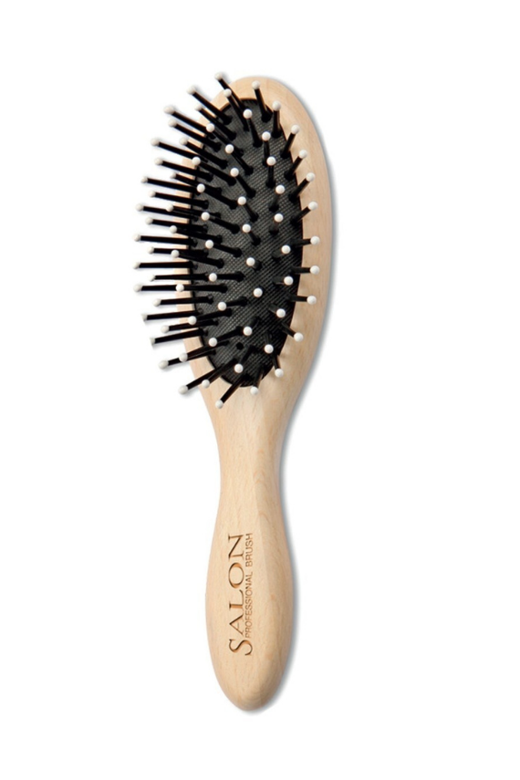 Salon Profesyonel Bambuline Saç Açıcı Küçük Oval Fırça 6120 - 1