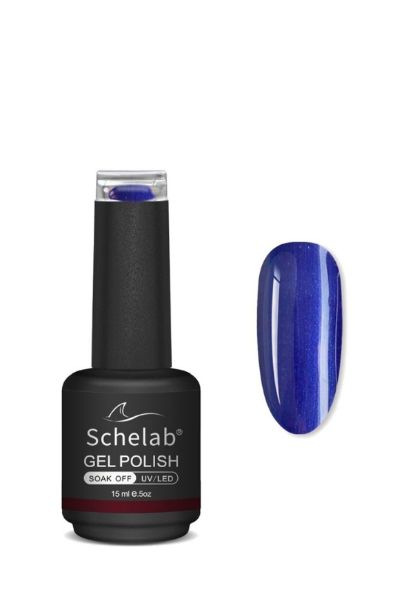 Schelab 3 Adımda Kalıcı Jel Oje 003 Vivid Blue 15 ml - 1