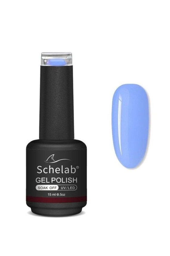 Schelab 3 Adımda Kalıcı Jel Oje 015 Vivid Blue 15 ml - 1