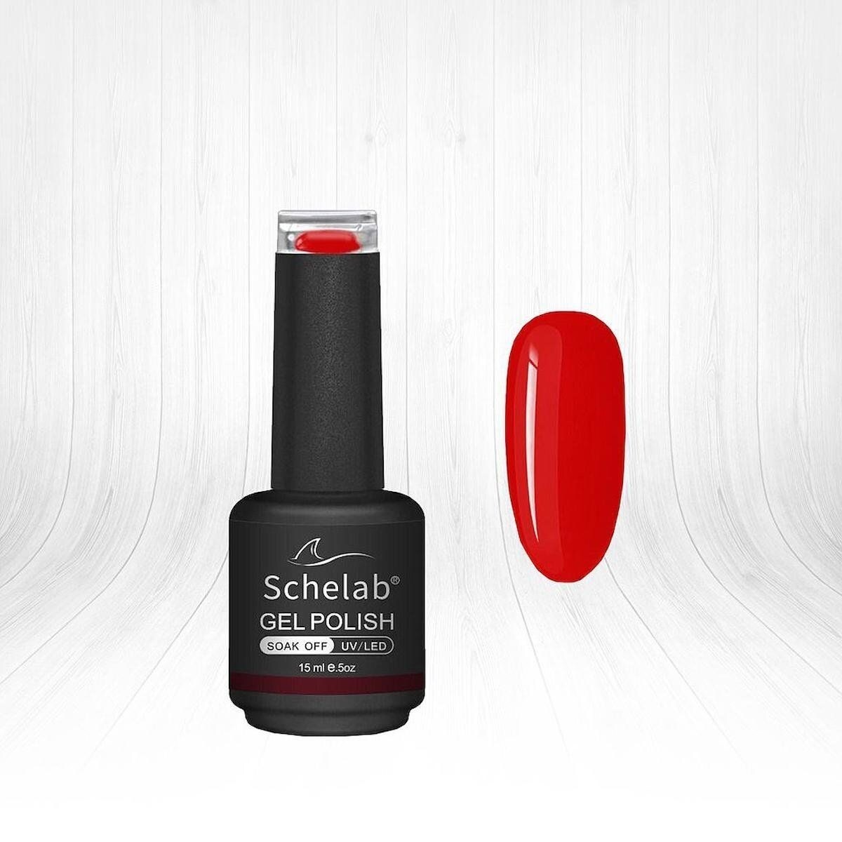 Schelab 3 Adımda Kalıcı Jel Oje Classic Red 03 15 ml - 1