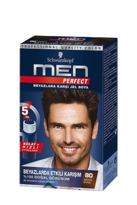 Schwarzkopf Men Perfect Saç Boyası 80-Kahve Siyah - Schwarzkopf