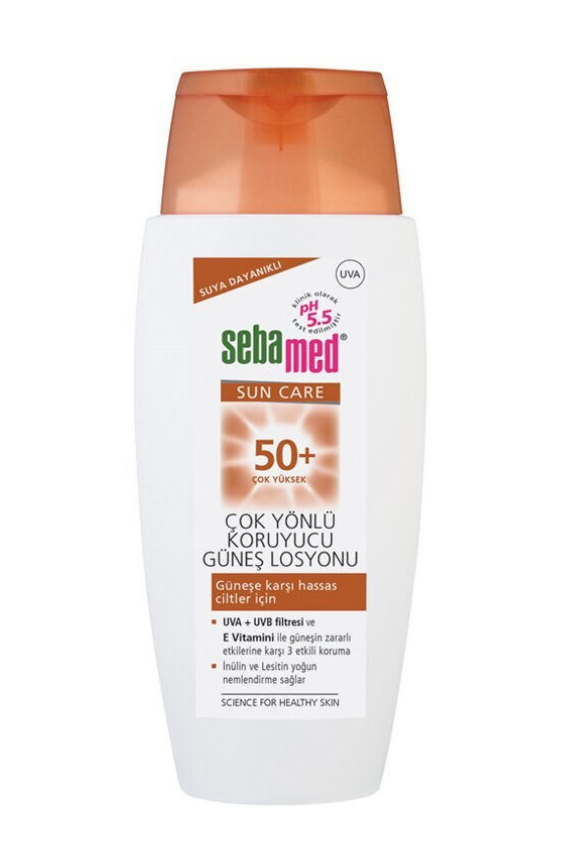 Sebamed SPF50 Hassas Ciltler İçin Çok Yönlü Koruyucu Güneş Losyonu 150 ml - 1