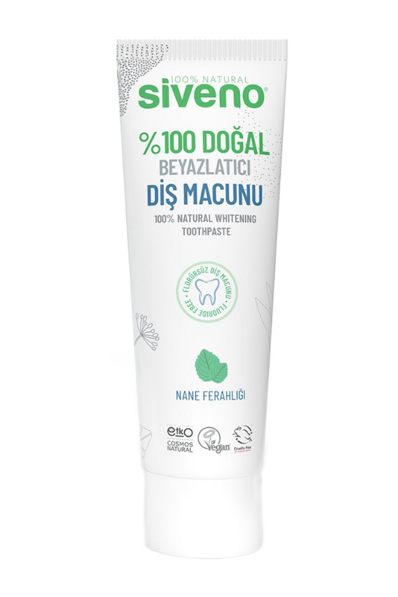 SİVENO %100 DOĞAL BEYAZLATICI DİŞ MACUNU – YETİŞKİN 65 g. - 1