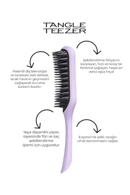 Tangle Teezer The Ultimate Blow Dry Large Lilac Cloud Saç ve Fön Fırçası - 2