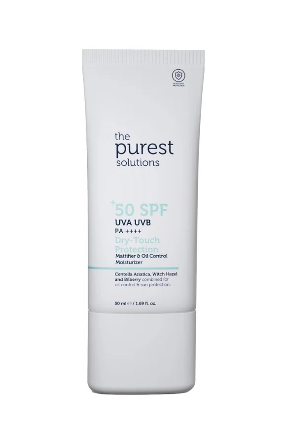The Purest Solutions Yağlı Ciltler İçin Mat Bitişli Güneş Kremi 50+ 50 ml - The Purest Solutions