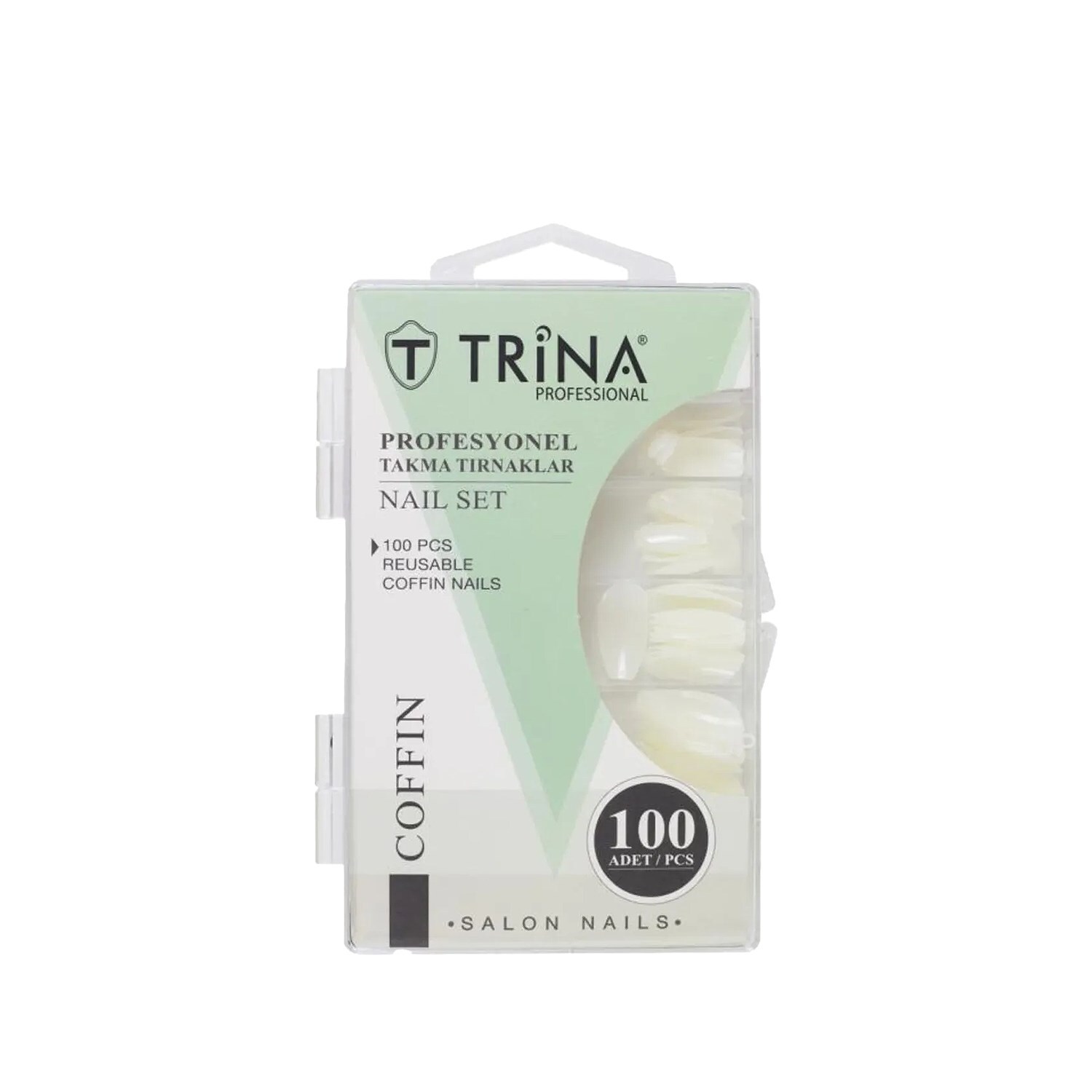 Trina Coffin Takma Tırnaklar 100 Adet TRNNAIL0006 - 1