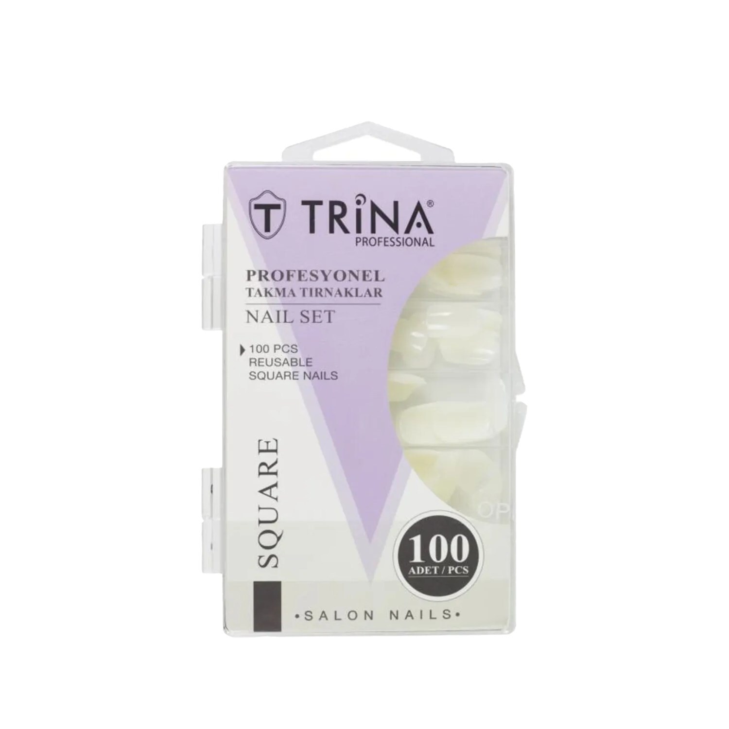 Trina Square Takma Tırnaklar 100 Adet TRNNAIL0004 - 1
