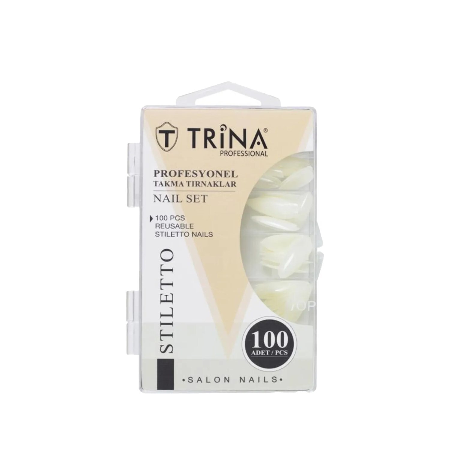 Trina Stiletto Takma Tırnaklar 100 Adet TRNNAIL0001 - 1