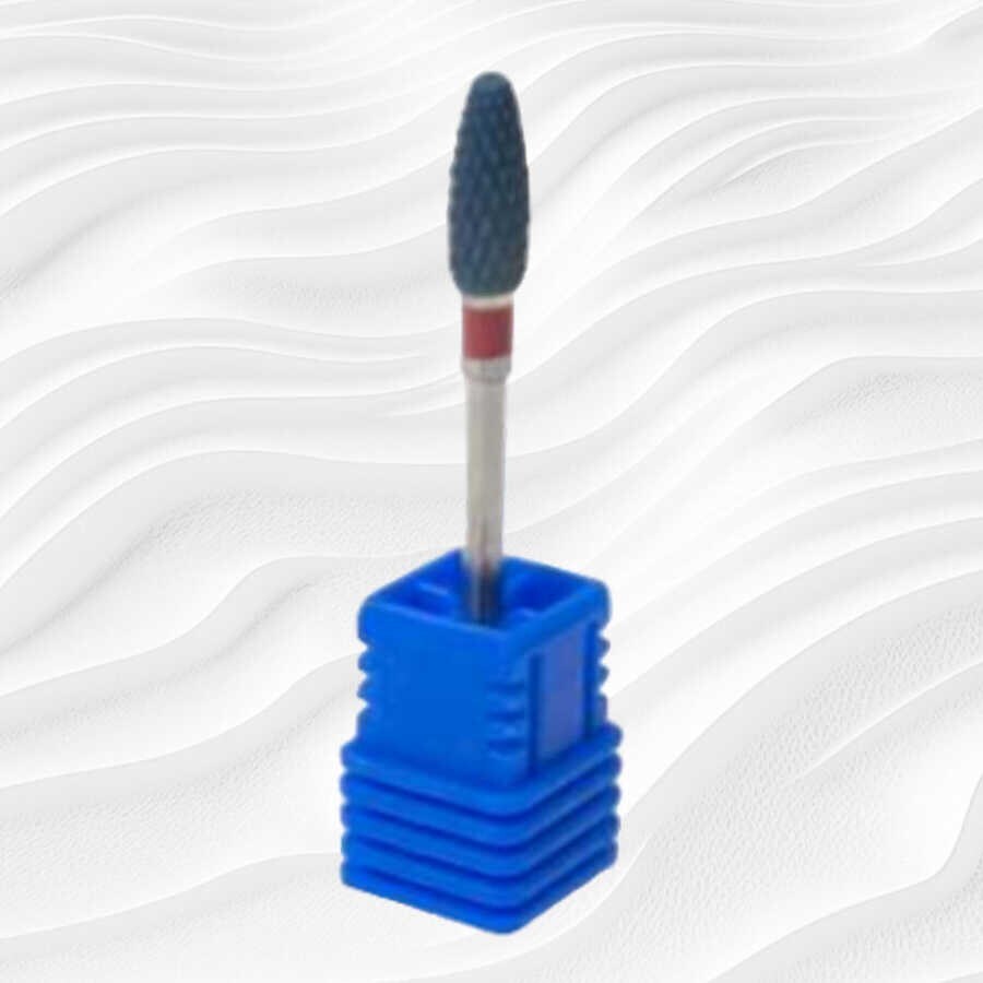 Trina Tungsten Karbür Freze Ucu Protez Tırnak Törpüsü Koni Kırmızı TRNDRILBIT0004 - 1