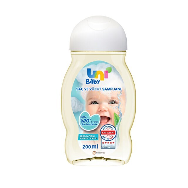 Uni Baby Saç ve Vücut Şampuanı 200 ml - 1